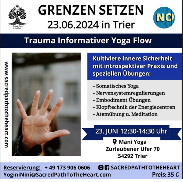 Trauma Informativer Yoga Flow in Trier - Grenzen setzen