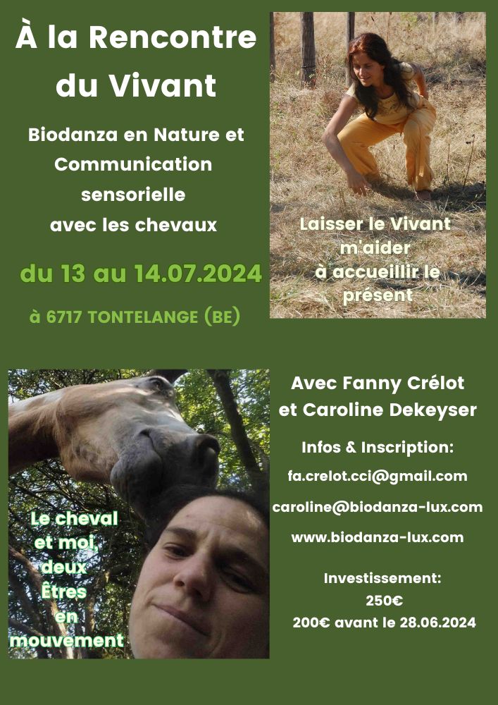 Biodanza en Nature et la Communication Sensorielle avec les Chevaux