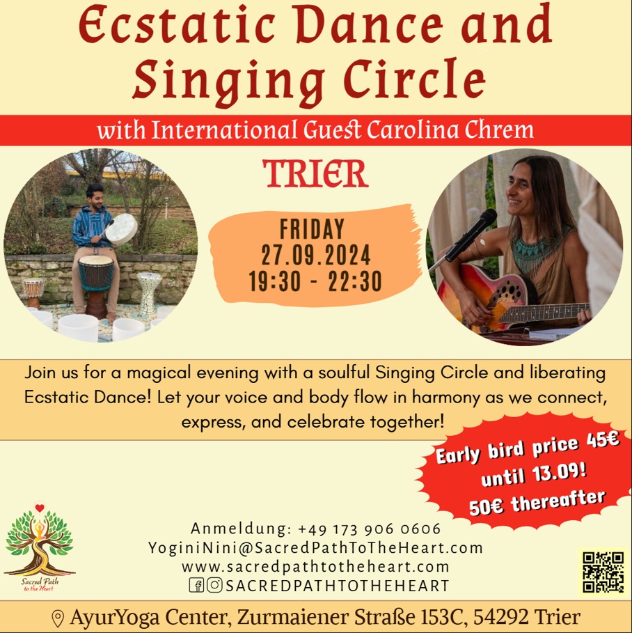 Ecstatic Dance with Singing Circle by International Guest 27.09.24