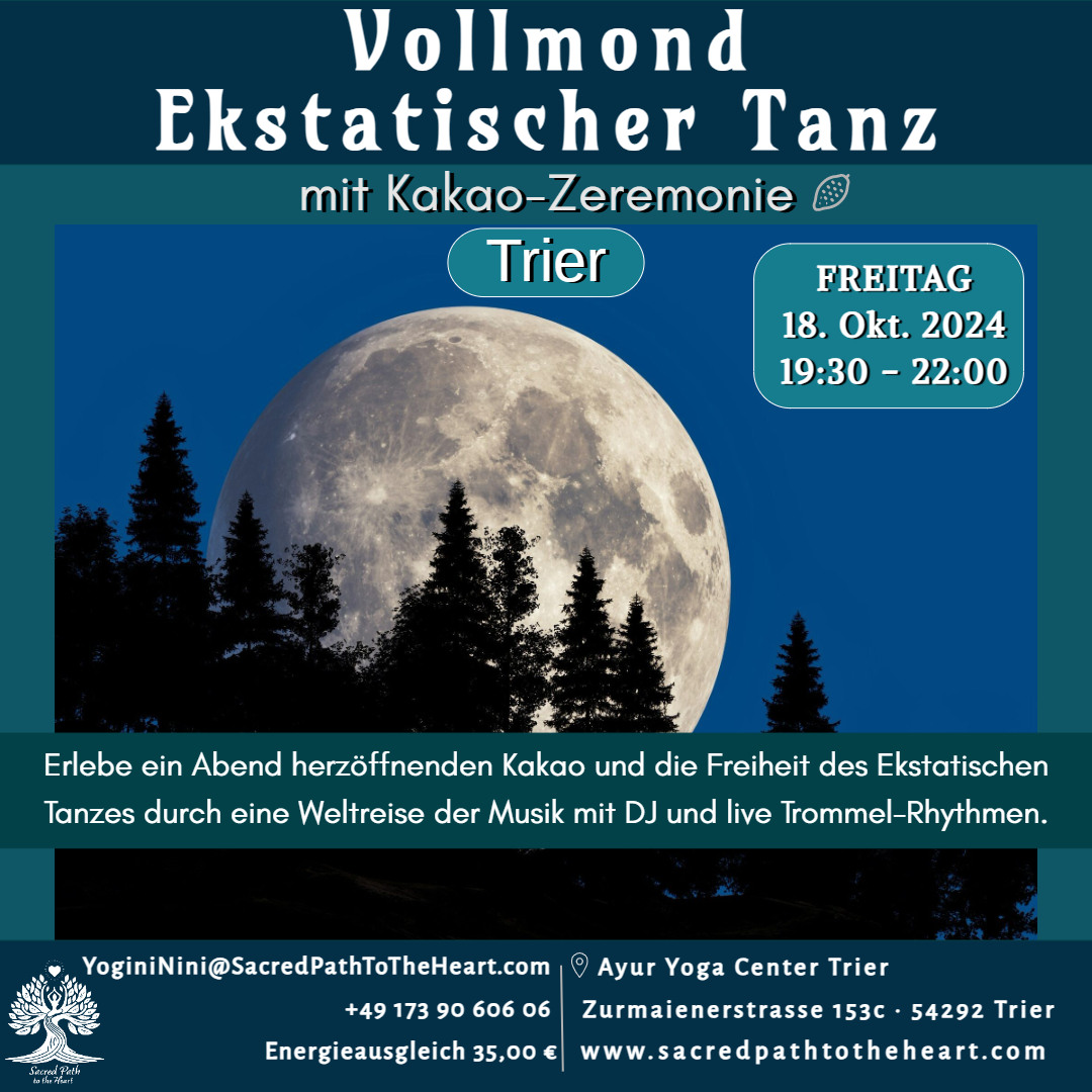 Ekstatischer Tanz mit Kakao Zeremonie Vollmond