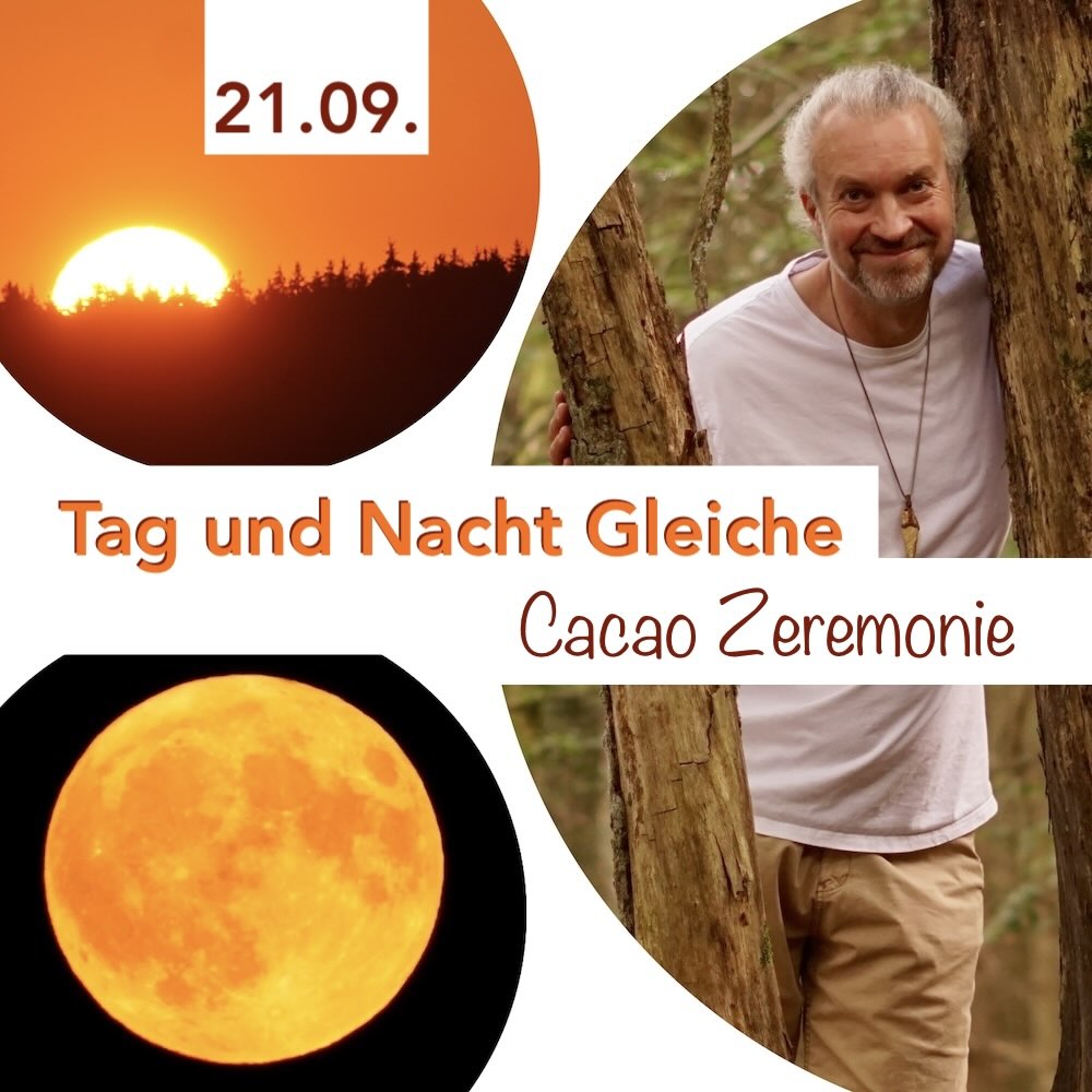 Tag und Nacht Gleiche Cacao Zeremonie