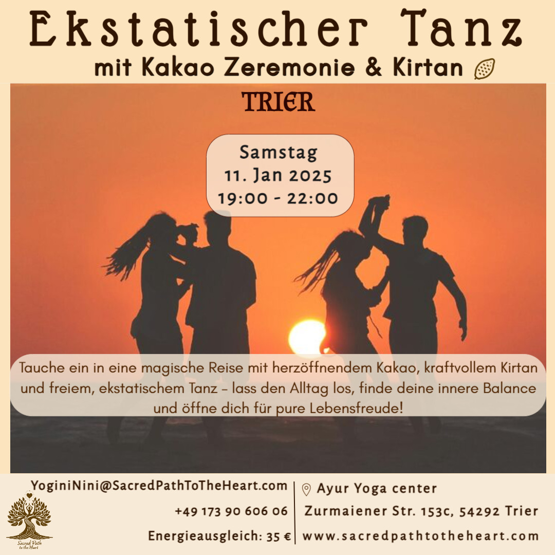 Ekstatischer Tanz mit Kakao Zeremonie & Kirtan