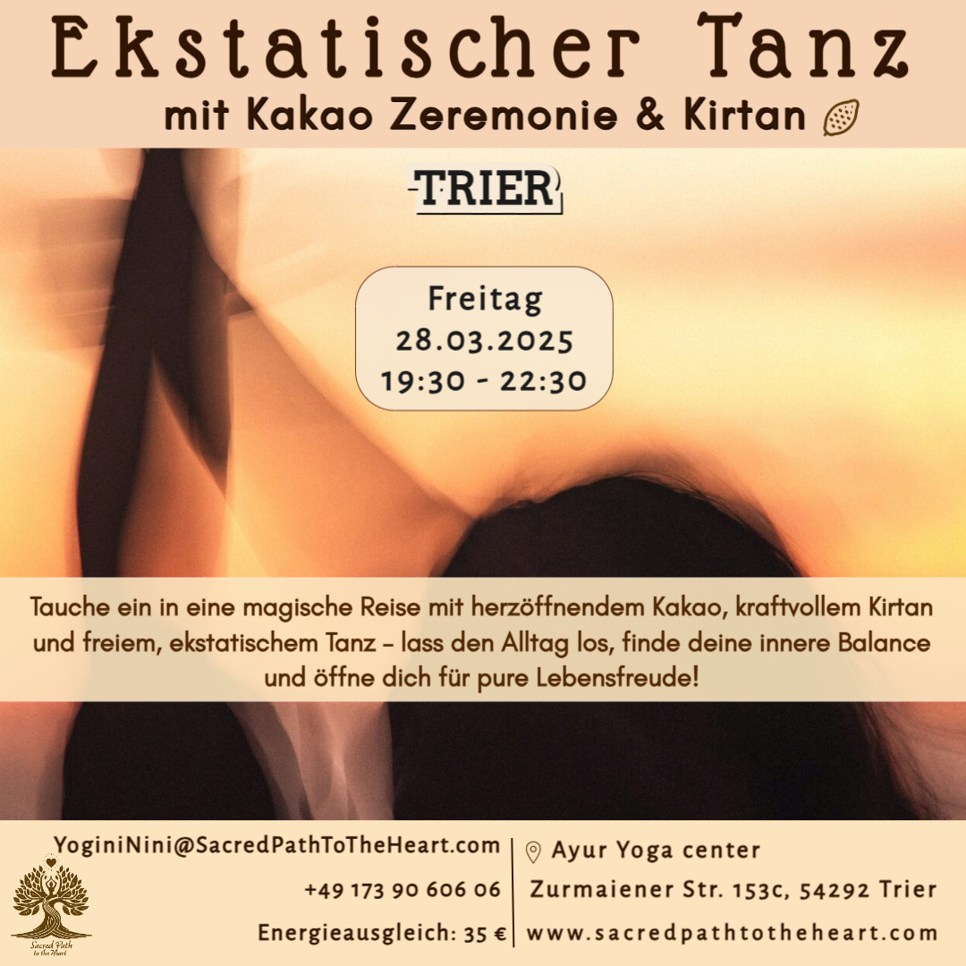 Ekstatischer Tanz mit Kakao Zeremonie & Kirtan